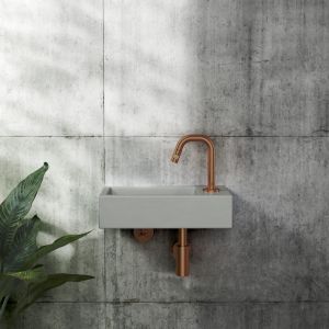 Clou Kaldur CL060500483R fonteinkraan staand (rechtse versie) brons geborsteld PVD