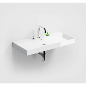 Clou New Wash Me CL0201434 wastafel 90x42cm glanzend wit keramiek