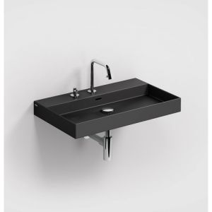 Clou New Wash Me CL0230432 wastafel 70x42cm mat zwart keramiek