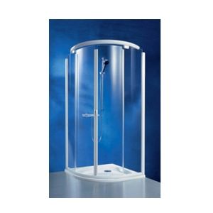 Koralle VarioPlus 2537362 ( L43358 ) linker glasbevestiging t.b.v. rails zilver gesatineerd