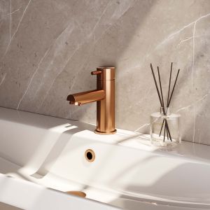 Brauer Edition 5-GK-001-HD5 lage opbouw wastafelmengkraan model B koper geborsteld PVD