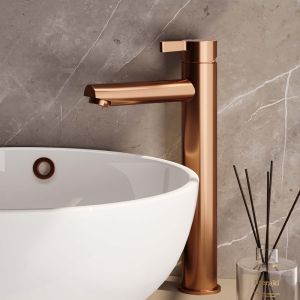 Brauer Edition 5-GK-002-HD1 verhoogde opbouw wastafelmengkraan model E koper geborsteld PVD