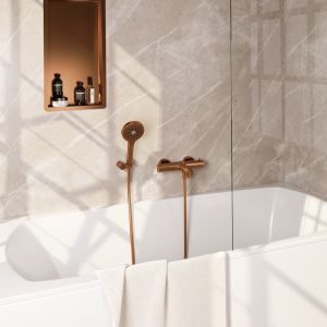 Brauer Edition 5-GK-041-4 opbouw baddouche thermostaatkraan SET 04 koper geborsteld PVD