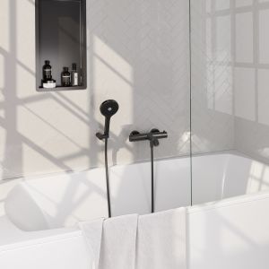 Brauer Edition 5-GM-041-4 opbouw baddouche thermostaatkraan SET 04 gunmetal geborsteld PVD