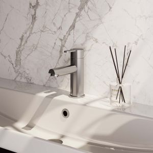 Brauer Edition 5-NG-001-HD4 lage opbouw wastafelmengkraan model D RVS geborsteld PVD