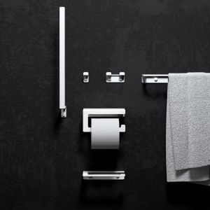 Clou Fold CL090402920 toiletrolhouder met cover mat wit