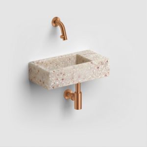 Clou MiniSuk CL065301183 designsifon voor fonteinen brons geborsteld PVD