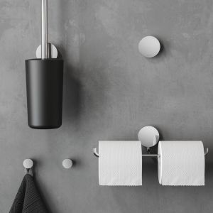 Geesa Opal Chrome 917211-02 toiletborstel met houder chroom