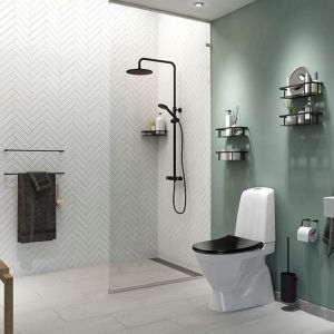 Pressalit Choice Q40200 toiletrolhouder mat zwart