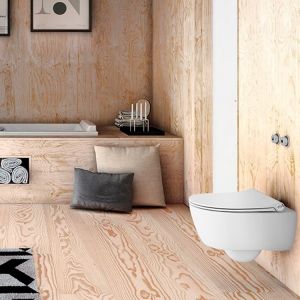 Pressalit Sway D 934230-BL6999 toiletzitting met deksel mat wit