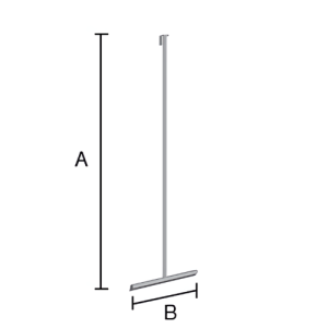 Smedbo Sideline DK2170 vloerwisser met houder chroom