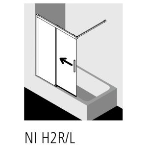 Kermi 2535873 reserve onderdelen rolwagen boven zilver hoogglans